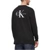 Calvin Klein Футболка с длинным рукавом и круглым вырезом с логотипом и буквами, мужские топы, черные J30J324029-BEH
