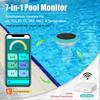 Smart Pool Monitor With Solar Charging WiFi&Zigbee App Control PH TDS EC ORP Salt Temperature Monitoring For Swimming Pool