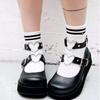 2024 Дизайн Милые туфли на высоком каблуке в стиле Лолиты Женские туфли-лодочки Готические косплей Девушки Уютные туфли Мэри Джейн на танкетке Туфли на платформе Женские туфли-лодочки