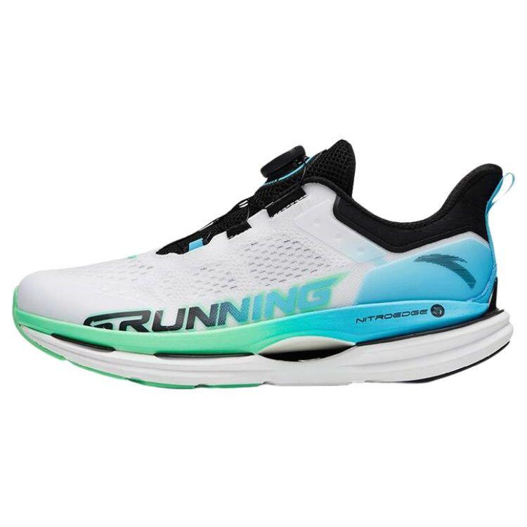Anta Durable Rebound Low-Top Running Shoes Men Sneakers White Blue 112325567S-1