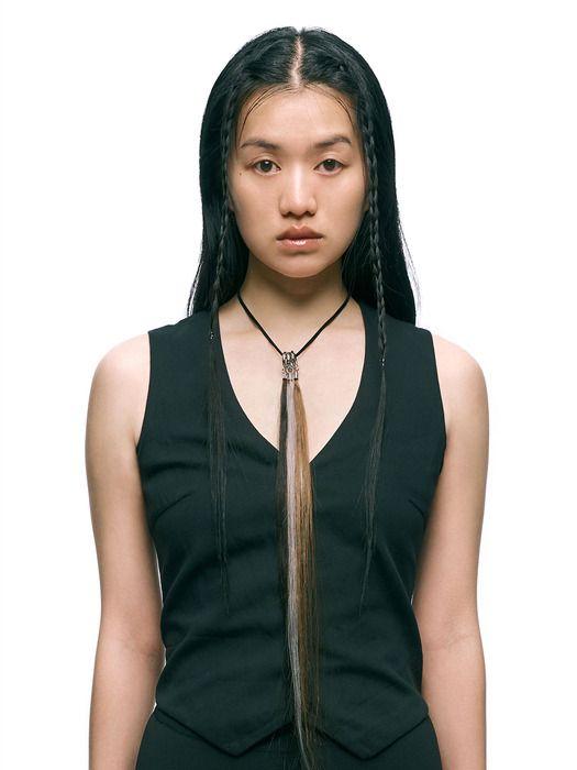 TOAKNET HAIR KEYRING BROWN