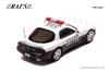 RAI'S 1/64 Mazda RX-7 (FD3S) Niigata Prefectural Police Traffic Mobile Unit Vehicle (355) Finished Product