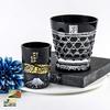 Amazon Exclusive Tajima Glass Fuji Glass Black Kiriko Old Glass X Gold Leaf Fuji Cold Sake Cup Black Pair Set of 2 Souvenir Grand Prix Japan Tourism