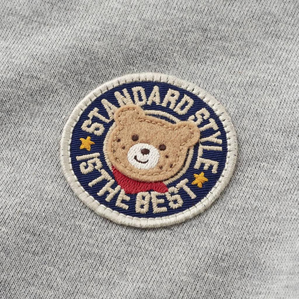 MIKIHOUSE HOT BISCUITS Sweatshirt for Boys and Size Girls, Gray, 110cm, 73-5601-495