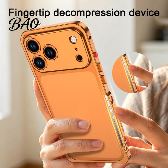 Slim Metal Phone Cover Case for IPhone 18 Pro And Max, Thin Magnetic Detachable Camera Lens Protector Bumper Cooling Frame with Cover, Shockproof