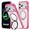 Защитный чехол с магнитной подставкой для iPhone 17 Pro Max - Совместим с Apple 16/15, ударопрочный, 14 прозрачный, 13