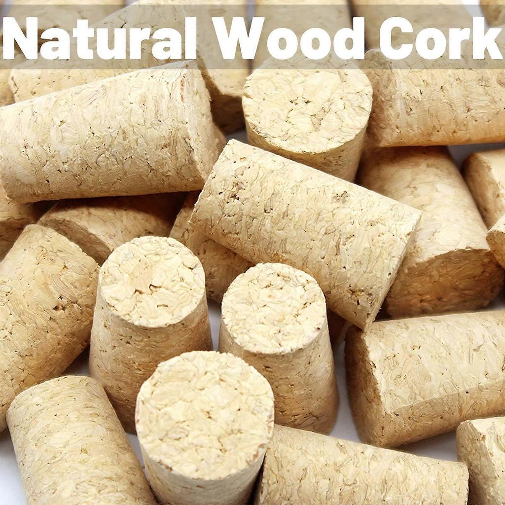 30 Pack Wood Corks Plugs Tapered Blank Wine Corks Wine Beer Stoppers Leakproof Natural Wooden Corks Replacement
