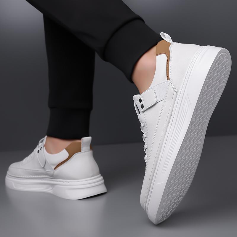 Модные мужские кроссовки в итальянском стиле, дышащая мужская модная обувь для отдыха на открытом воздухе, высококачественная мужская кожаная повседневная обувь, универсальные туфли-оксфорды