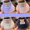 Мультяшная шляпа-козырек в корейском стиле, солнцезащитная шляпа с защитой от УФ, детский козырек, мягкая шляпа с пустым верхом в виде медведя, для детей