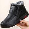 Winter Women's Waterproof, Anti Slip, High Top Shoes, Thickened, Velvet, Warm, Casual Cotton Shoes