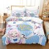 Kawaii Misono Mika Постельное белье Single Twin Full Queen King Size Bed Set Adult Kid Bedroom Duvetcover Set Anime Parure de lit Bed