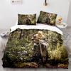Dirt Bike Duvet Cover Set Motocross Rider Comforter Cover Motorcycle Extreme Sport Game Polyester Bedding Set For Kid Boys Teens