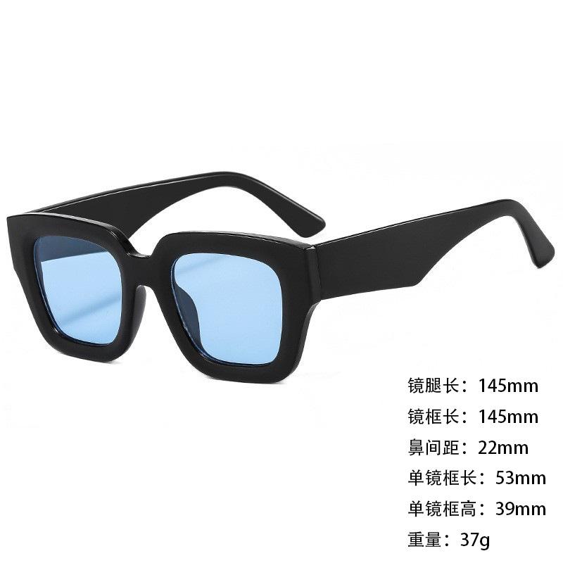 Солнцезащитные очки для внешней торговли Широкие дужки Большая оправа Vgo88 Мужские и женские Желейный цвет Персонализированные УФ400 Солнцезащитные очки