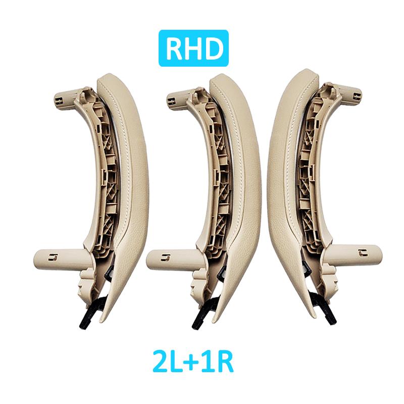 Подлокотник для внутренней двери с левым рулем и правым рулем, внутренняя ручка с кожаным чехлом, полный комплект в сборе для BMW X3 X4 F25 F26