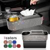 New Bling Rhinestones Car Seat Organizer Car Gap Storage Box Leak-proof Cup Holder Coins Keys Tissue Box Auto
