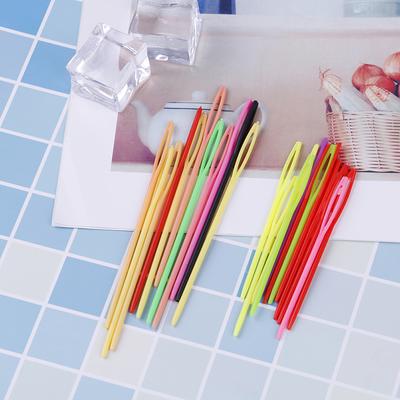 10шт разноцветные пластиковые швейные иглы Diy Craft аксессуары вязать швейные иглы