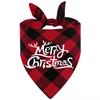 Christmas Pet Bandanas Triangle Scarf Reversible Towel for Pets Bandana for Pet Costume Accessories Christmas Party Supplies