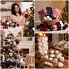 14PCS Flocking Finish Christmas Balls Pendant Christmas Tree Hanging Decoration  Xmas Tree