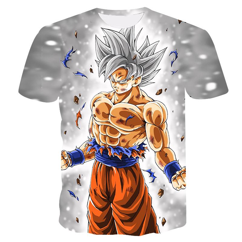 3D Printed Dragon Ball T Shirt Tops Tee Anime Figures Son Goku Super Saiyan Men's T-shirt T-shirts Clothes Summer Short Sleeve