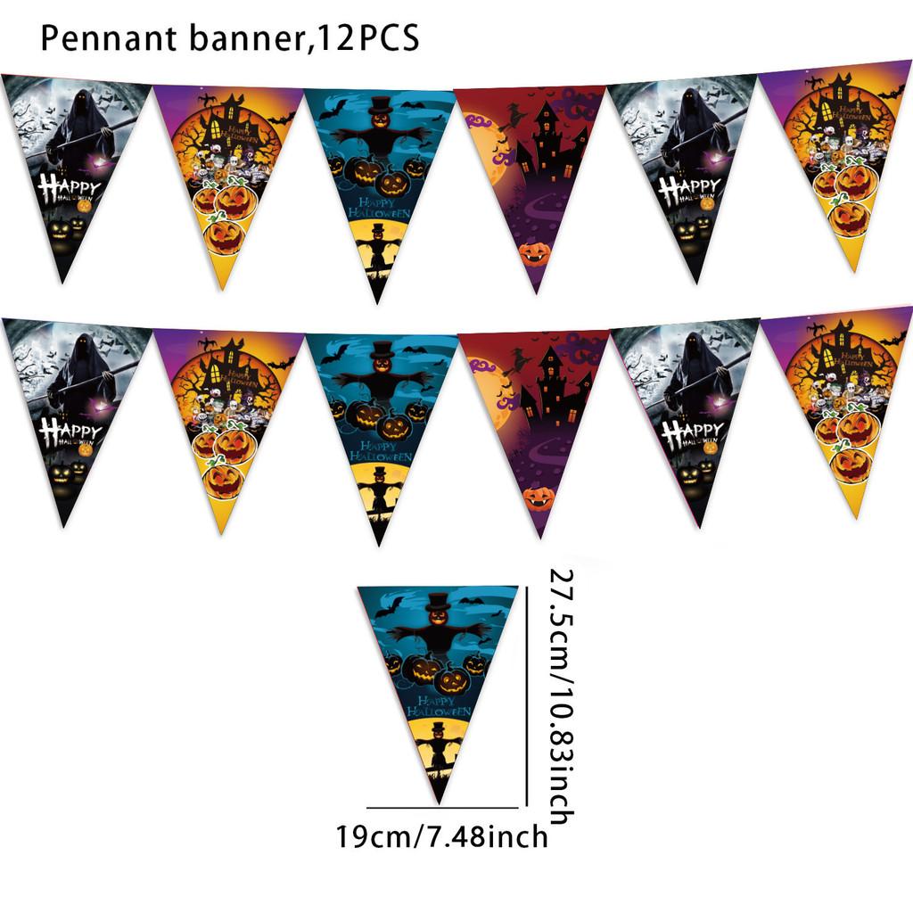 Хэллоуин Рождество Треугольный Флаг Баннер Праздничные Принадлежности Для Домашнего Декора