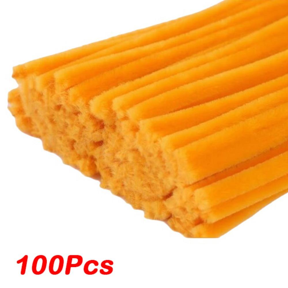 100/300/400Pcs Flexible Wire Pipe Cleaners Bendable Plush Sticks for Artificial Flower Making