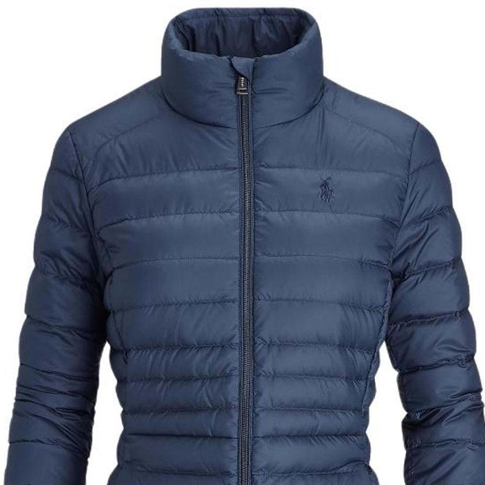 Polo Ralph Lauren Куртка женская из белого утиного пуха с вышивкой логотипа пони, с длинными рукавами WMPOOTWN2820016-410