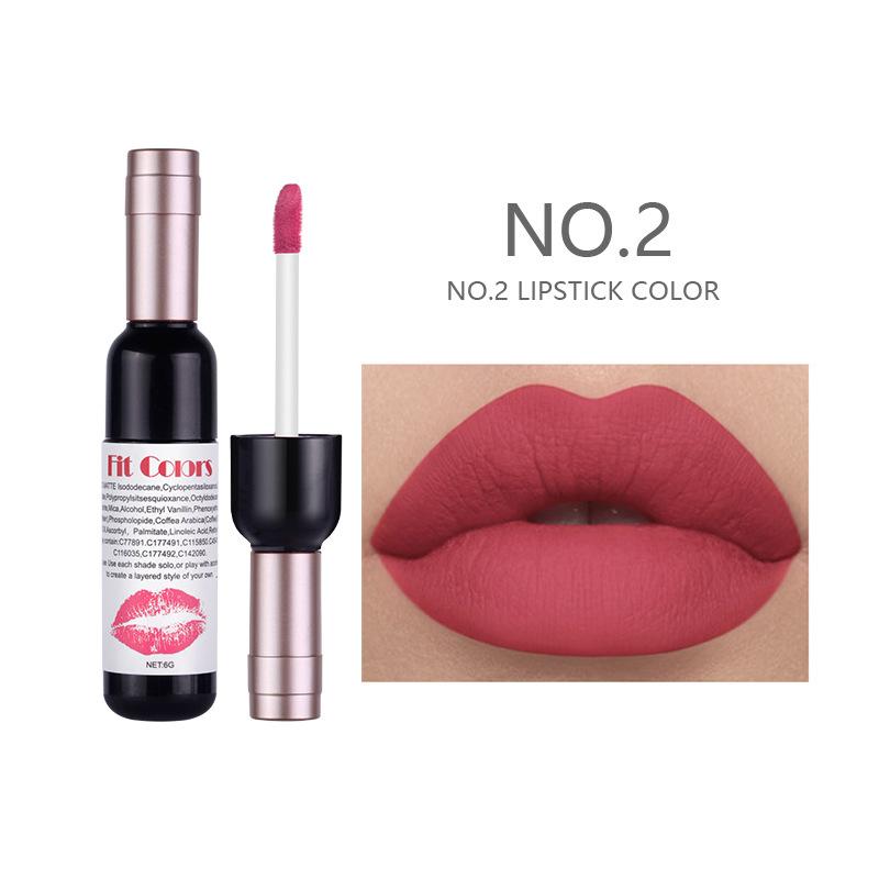 Matte Liquid Lipstick Makeup Set, Matte Liquid Long-Lasting Wear Non-Stick Cup Not Fade Waterproof Lip Gloss