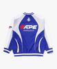 BAPE Soccer Logo Warm-Up Relaxed Fit Long Sleeve T-Shirt (M) Blue