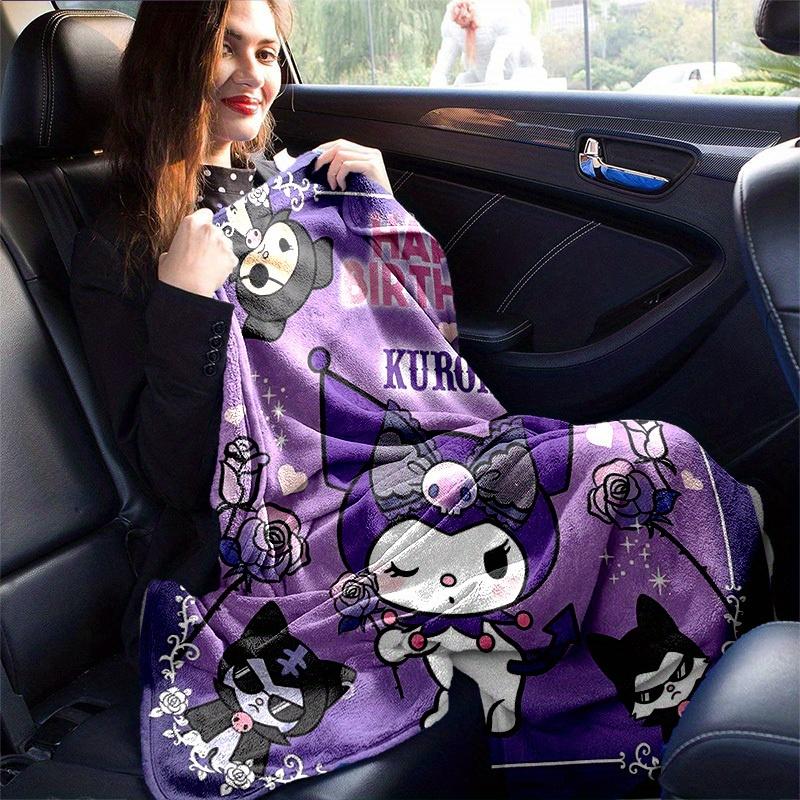 1шт. Милое одеяло Kuromi в подарок на день рождения для дома, офиса, уличного использованияz0411257