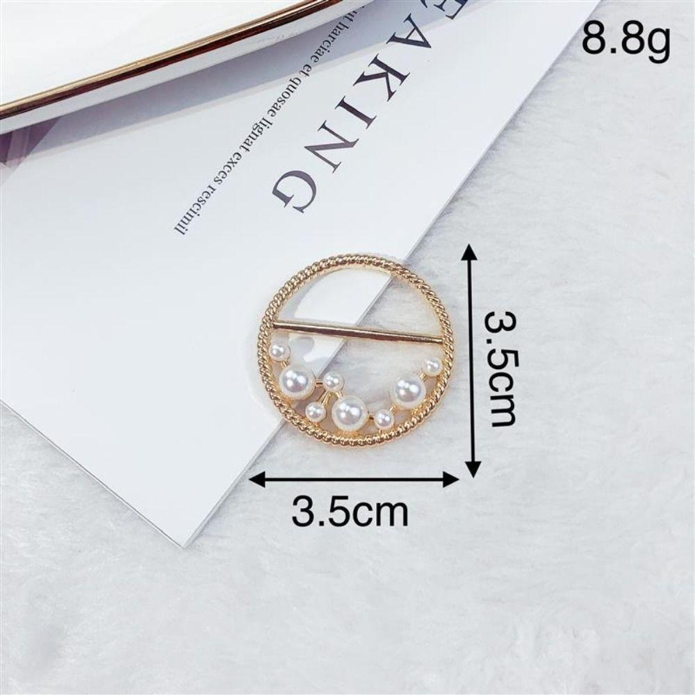 Clothes Hem Clothes Corner Buckle Pearl Shirt Corner Buttons Creative Silk Scarf Buckle