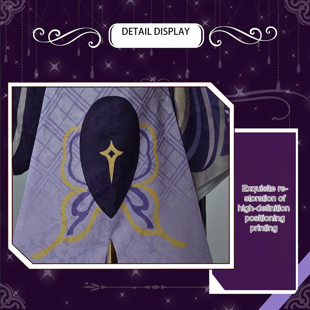 Raiden Shogun disfraz de косплей, Traje Baal, Raiden Mei, полное соединение, платье, пелука, сомбреро для Anime Expot