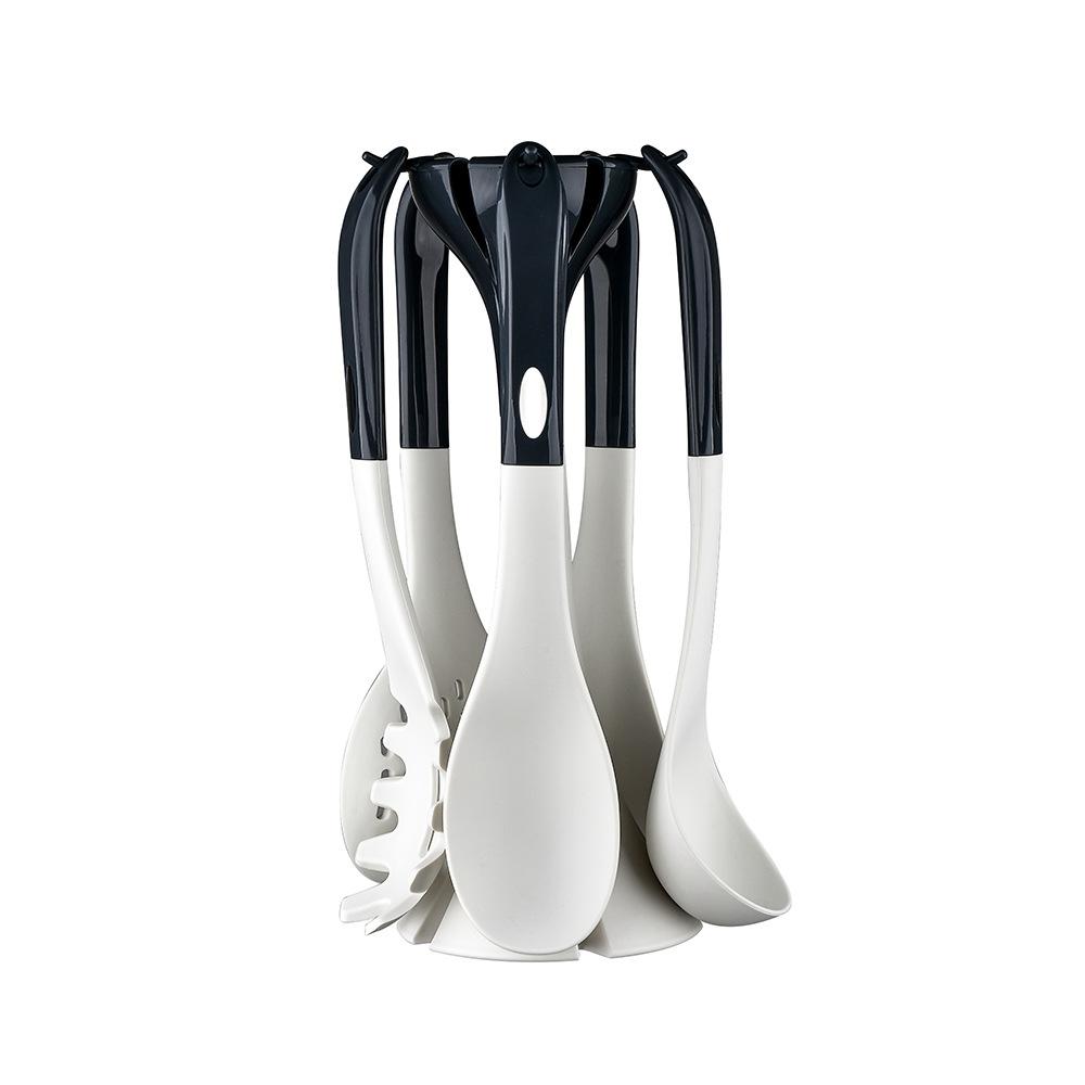 6 шт. силиконовые кухонные принадлежности термостойкие антипригарные кухонные принадлежности инструменты для выпечки с местом для хранения соответствующие подвесные инструменты