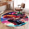 Haikyu Pattern Round Rug, Indoor/Outdoor Mat, for Picnic, Gameroom, Bedroom, Office, Living Room, Home Decor Carpet, Birthday Gift