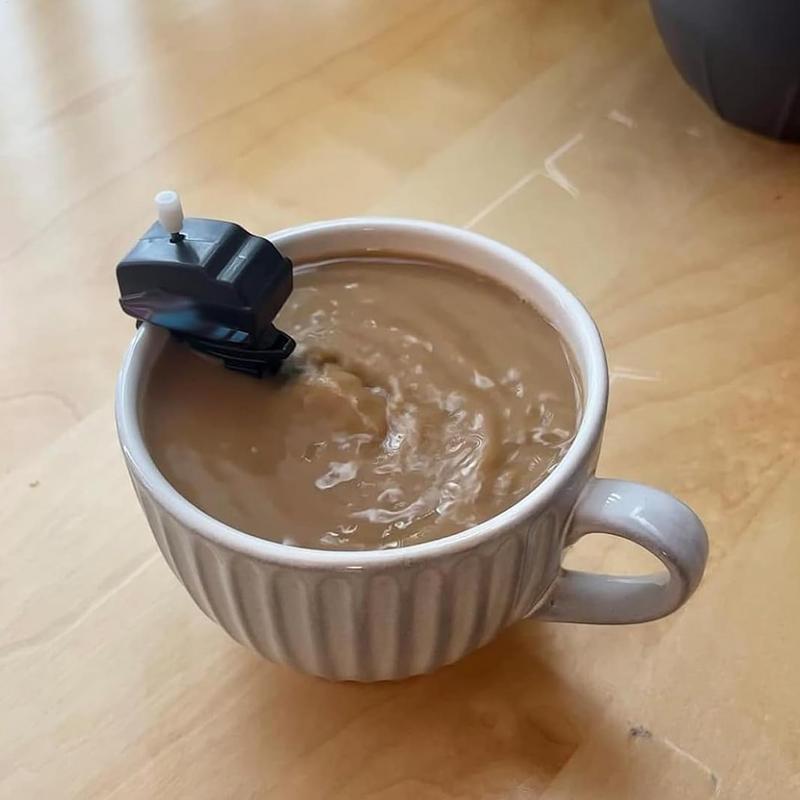 Лодочный мотор Мешалка для кофе Мешалка для кофе Новинка Мотор Миксер для кофе Заводной Маленький Электрический Гаджет для смешивания напитков Мешалка для напитков Для