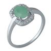 Серебряное кольцо с натуральным изумрудом 1.483ct (1982488) 2.47 гр. 925 пробы