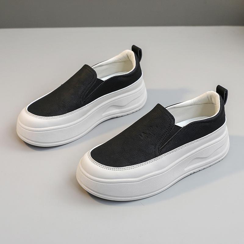 Rd1901 Новые белые туфли, женские весенне-летние туфли с поднятой подошвой, универсальные однослойные туфли, износостойкие повседневные туфли