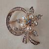 Brooch High-End Niche Silk Scarf Buckle Alloy Diamond Coat Pearl Corsage Pin Accessories