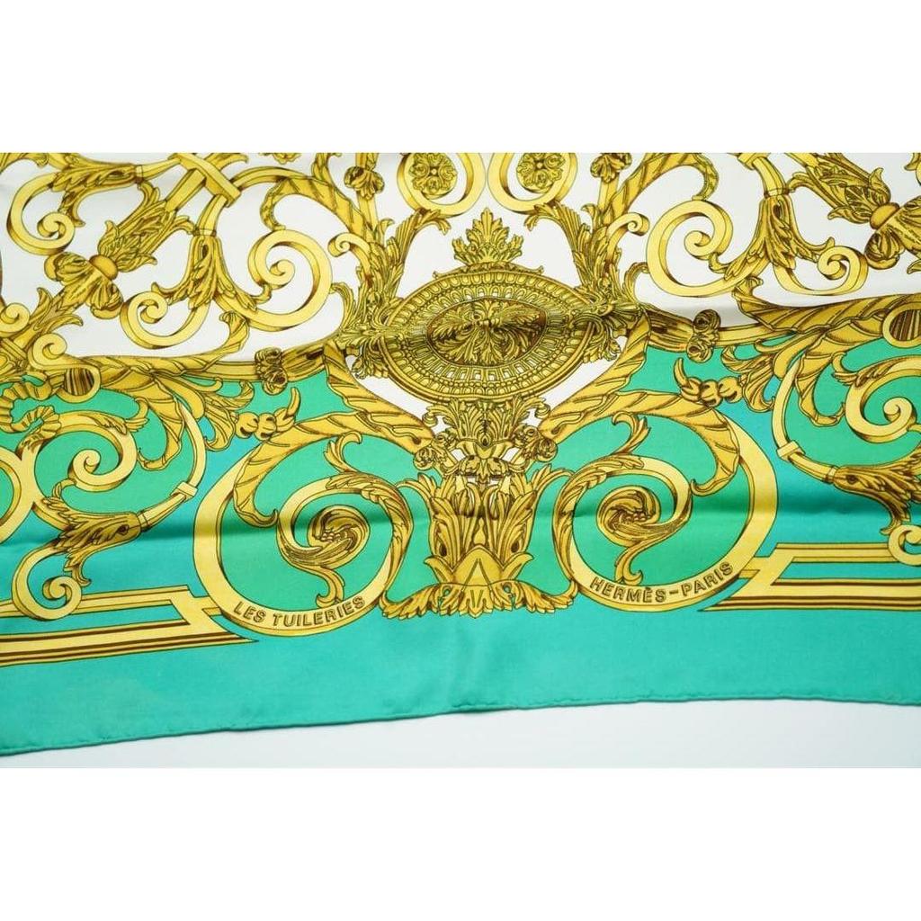 Б/у Шарф Hermes Carre 90 Сад Тюильри HERMES