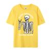 Sleep Deprived Barely Alive Skeleton Rock Star Blackwork Blank T Shirt 100 Cotton Unisexs Clothing 2025 Tops Tees Christmas