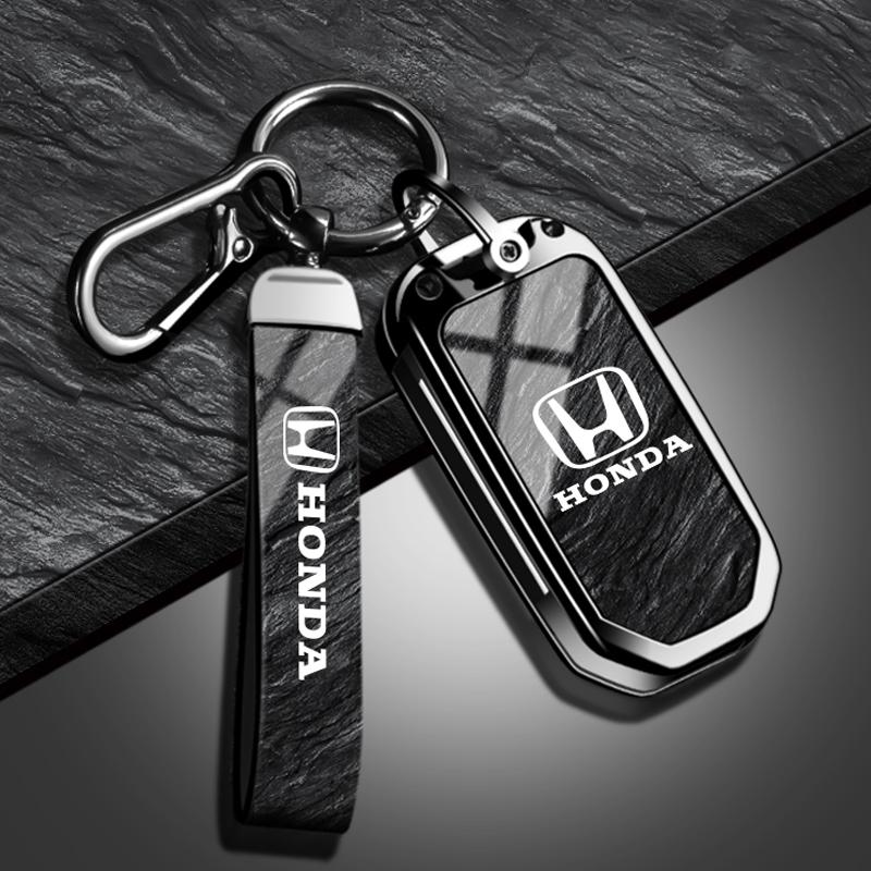 ARG1 Zinc Alloy Car Flip Key Case Fob Cover Protection Shell Keychain For Honda CIVIC CR-V INSPIRE CITY Accord HR-V Pilot Sport SI EX