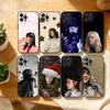 Чехол для телефона Singer B-Billie L-lovely E-EilishS Для iPhone17,16,15,14,13,12,Plus,Pro Max, 5G Другие Мягкий Черный Чехол
