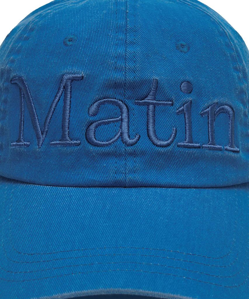 Матовая Кепка-Бейсболка Mattengkim Matin с Логотипом, Стиранная, Синяя