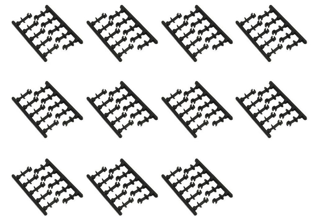 Greenmax N Gauge Knuckle Value Pack 110 Model Railroad 8900 Couplers, (Medium, Black, Pieces), Supplies,