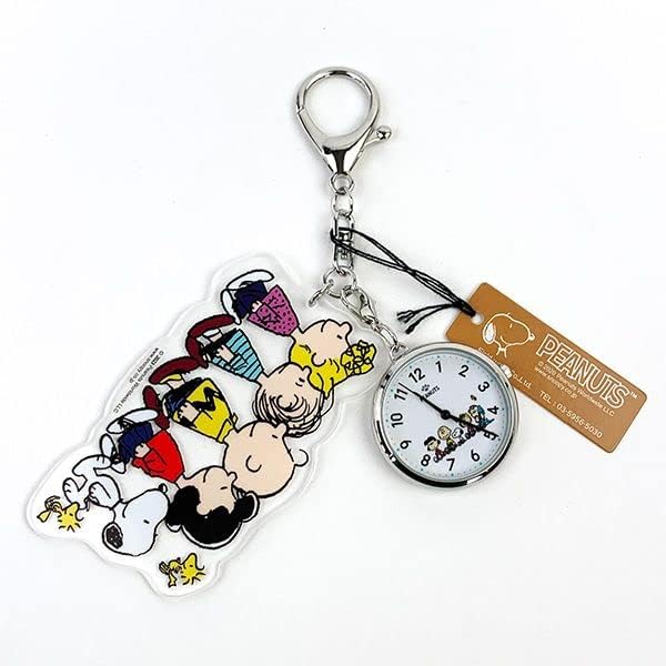 [Fieldwork] Women's Watch Snoopy Analog Keychain Watch Silver PNT035-1