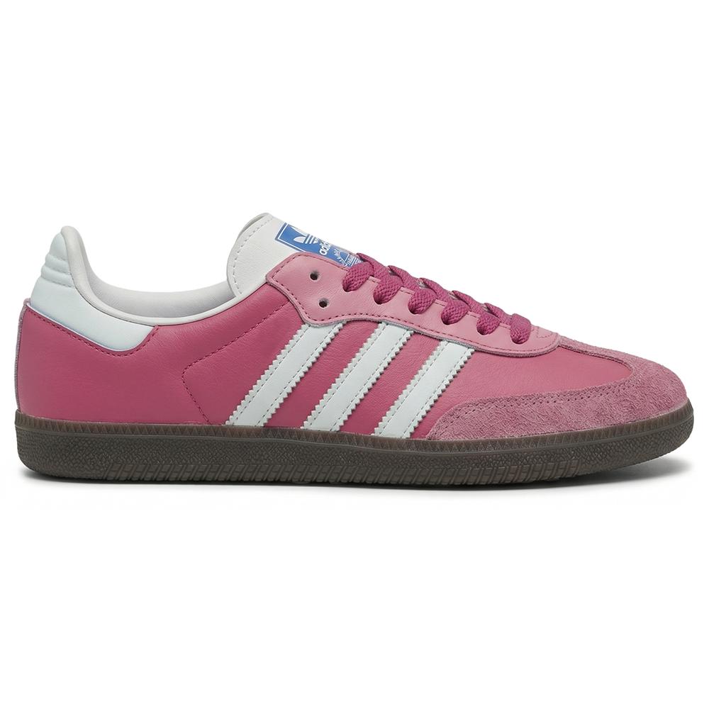 adidas ORIGINALS SAMBA OG Ягодный Штамп Устойчивые к истиранию Нескользящие Низкие Кеды для Скейтборда Унисекс Фуксия IG1024(Команда2070-)
