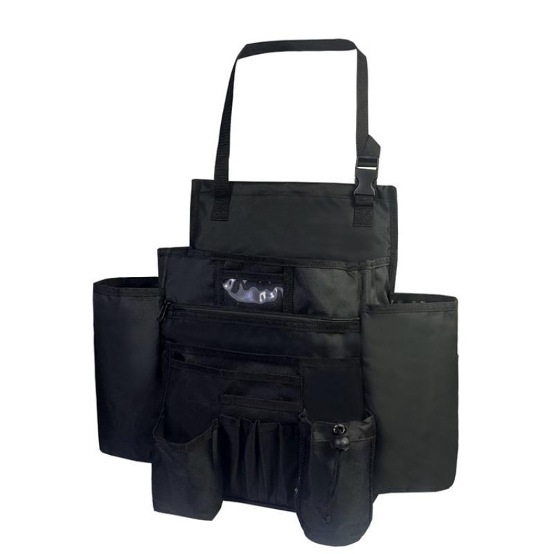 Органайзер на переднее сиденье автомобиля, сумка для хранения спинки с несколькими карманами, разделителями, регулируемое плечо