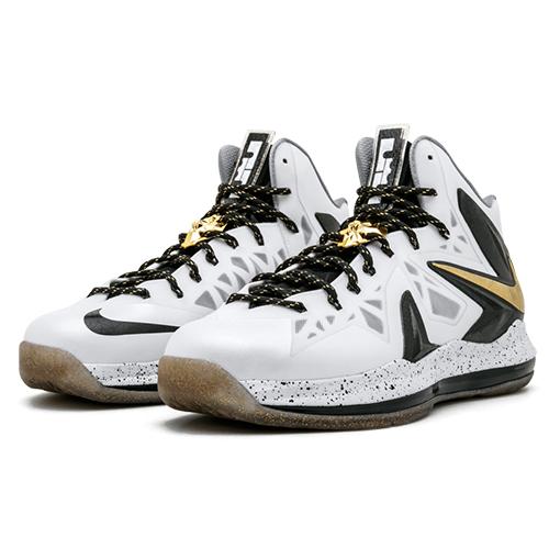 Nike LeBron X Elite White Gold 579834-100