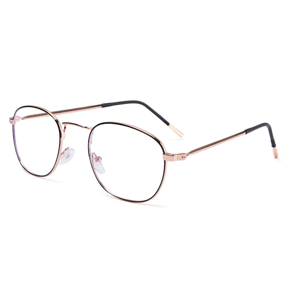 Protection Square Frame Metal Eyeglasses Anti-Blue Light Glasses Computer Goggles Ultra Light Frame