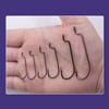 50Pcs Barbed Fishing Hook Hign Carbon Steel Worm Hook Creative Fishing Tackle  Saltwater