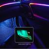Универсальный светодиодный светильник Symphony Car Ambient Light 64 RGB Color Car Interior Acrylic Light Guide Decoration Atmosphere Light 18/10/6 в 1